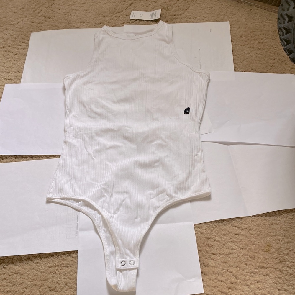 Hollister white bodysuit
